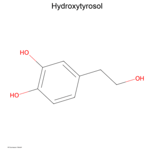 Hydroxytyrosol structural formula of the molecule