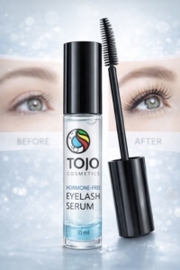 Wimpernserum, hormonfrei, mehr Wachstum, dichtere Wimpern
